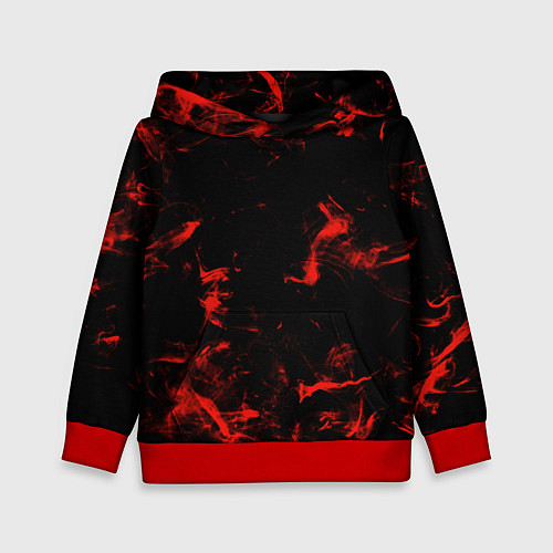 Детская толстовка Color red black / 3D-Красный – фото 1