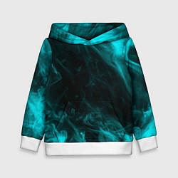 Толстовка-худи детская Neon smoke, цвет: 3D-белый