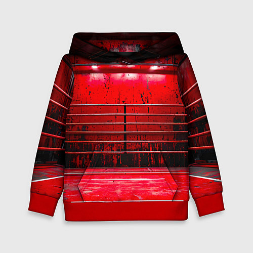 Детская толстовка Красный ринг / 3D-Красный – фото 1