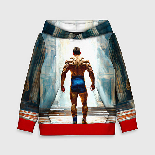 Детская толстовка Греко-римский борец / 3D-Красный – фото 1