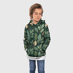 Толстовка-худи детская Совы в лесу, цвет: 3D-белый — фото 2
