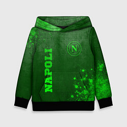 Толстовка-худи детская Napoli - green gradient вертикально, цвет: 3D-черный