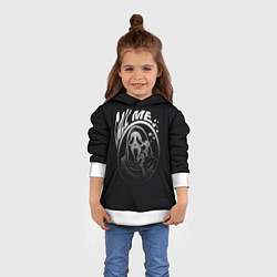 Толстовка-худи детская Позвони мне смерть с телефоном, цвет: 3D-белый — фото 2