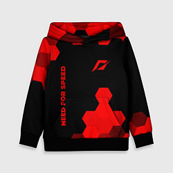 Толстовка-худи детская Need for Speed - red gradient вертикально, цвет: 3D-черный