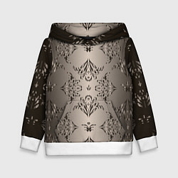 Толстовка-худи детская Узоры с градиентом, цвет: 3D-белый
