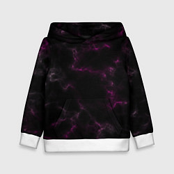 Толстовка-худи детская Black pink, цвет: 3D-белый
