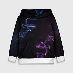 Толстовка-худи детская Color black blue pink, цвет: 3D-белый