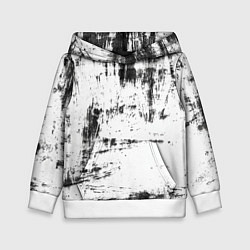 Толстовка-худи детская Color black and white, цвет: 3D-белый