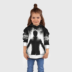 Толстовка-худи детская Черный фехтовальщик, цвет: 3D-белый — фото 2