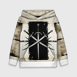 Толстовка-худи детская Тяжёлое клинковое оружие для фехтования, цвет: 3D-белый