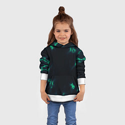 Толстовка-худи детская The color is turquoise, цвет: 3D-белый — фото 2