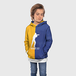 Толстовка-худи детская Cs 2, цвет: 3D-белый — фото 2