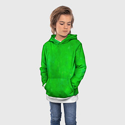 Толстовка-худи детская Свет зелёного фонаря, цвет: 3D-белый — фото 2