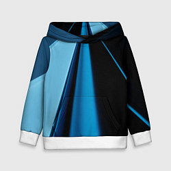 Толстовка-худи детская Black blue, цвет: 3D-белый