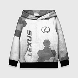 Толстовка-худи детская Lexus - white gradient вертикально, цвет: 3D-черный