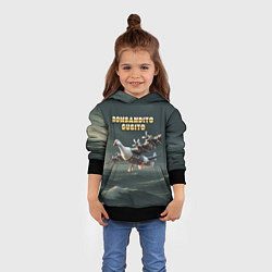 Толстовка-худи детская Bombandito Gusito мем, цвет: 3D-черный — фото 2