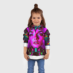 Толстовка-худи детская Три лица, цвет: 3D-белый — фото 2