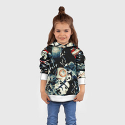 Толстовка-худи детская Звездные войны персонажи, цвет: 3D-белый — фото 2