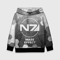 Толстовка-худи детская Mass Effect - grey gradient, цвет: 3D-черный