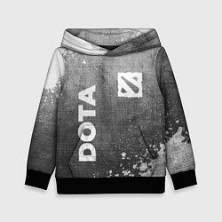 Толстовка-худи детская Dota - grey gradient вертикально, цвет: 3D-черный
