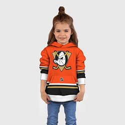 Толстовка-худи детская Anaheim Ducks NHL, цвет: 3D-белый — фото 2