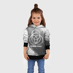 Толстовка-худи детская Elden Ring - grey gradient, цвет: 3D-черный — фото 2
