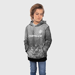 Толстовка-худи детская Chrysler - grey gradient посередине, цвет: 3D-черный — фото 2