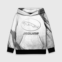 Толстовка-худи детская Jaguar - white gradient, цвет: 3D-черный