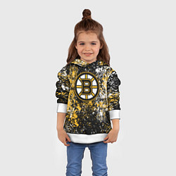 Толстовка-худи детская Boston Bruins NHL black, цвет: 3D-белый — фото 2