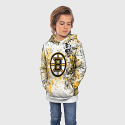 Толстовка-худи детская Boston Bruins NHL white, цвет: 3D-белый — фото 2