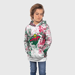 Толстовка-худи детская Minnesota Wild NHL white, цвет: 3D-белый — фото 2