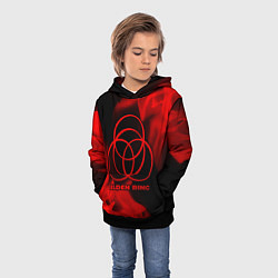 Толстовка-худи детская Elden Ring - red gradient, цвет: 3D-черный — фото 2