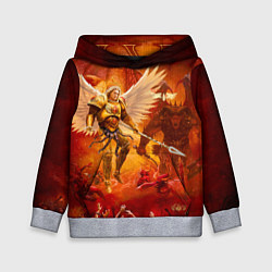 Толстовка-худи детская Сангвиний великий ангел, цвет: 3D-меланж
