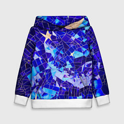 Толстовка-худи детская Небо-Звезды, цвет: 3D-белый