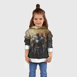 Толстовка-худи детская Воин Гатц в броне, цвет: 3D-белый — фото 2