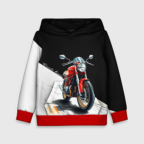 Детская толстовка Ducati Racer / 3D-Красный – фото 1