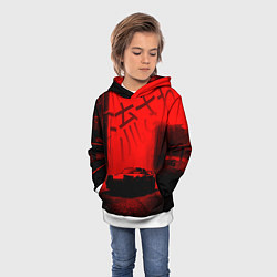 Толстовка-худи детская Японский спорткар, цвет: 3D-белый — фото 2