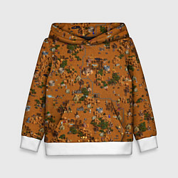 Толстовка-худи детская Земли Фабрики - Герои 3, цвет: 3D-белый