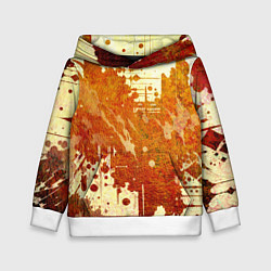 Толстовка-худи детская Абстракция - sunspot, цвет: 3D-белый