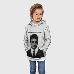 Толстовка-худи детская Вам снился этот человек мем, цвет: 3D-белый — фото 2