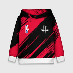 Толстовка-худи детская Хьюстон Рокетс - цвета команды, цвет: 3D-белый