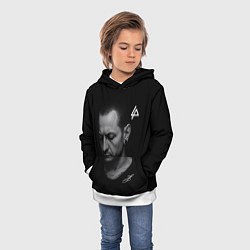 Толстовка-худи детская Честер Беннингтон - легенда, цвет: 3D-белый — фото 2