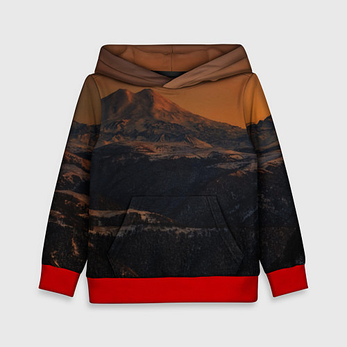 Детская толстовка Эльбрус / 3D-Красный – фото 1