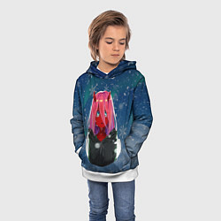 Толстовка-худи детская Anime XX Zero Two Kid, цвет: 3D-белый — фото 2