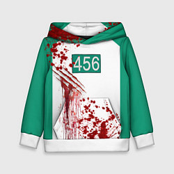 Детская толстовка Кровавая форма игрока 456 из игры в кальмара