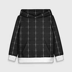 Толстовка-худи детская Color grey white lines, цвет: 3D-белый