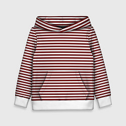 Толстовка-худи детская Тельняшка спецназовца, цвет: 3D-белый