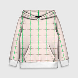 Толстовка-худи детская Color white stripes, цвет: 3D-белый
