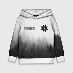 Толстовка-худи детская Лес - это мой храм, цвет: 3D-белый
