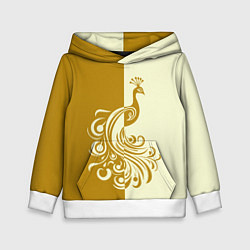 Толстовка-худи детская Жар-птица в золотом, цвет: 3D-белый